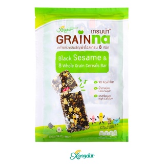 สินค้า (บรรจุ 5 ชิ้น) Grainna ซีเรียลบาร์ เกรนน่า งาดำผสมธัญพืช 8 ชนิด หวานน้อย Xongdur ซองเดอร์