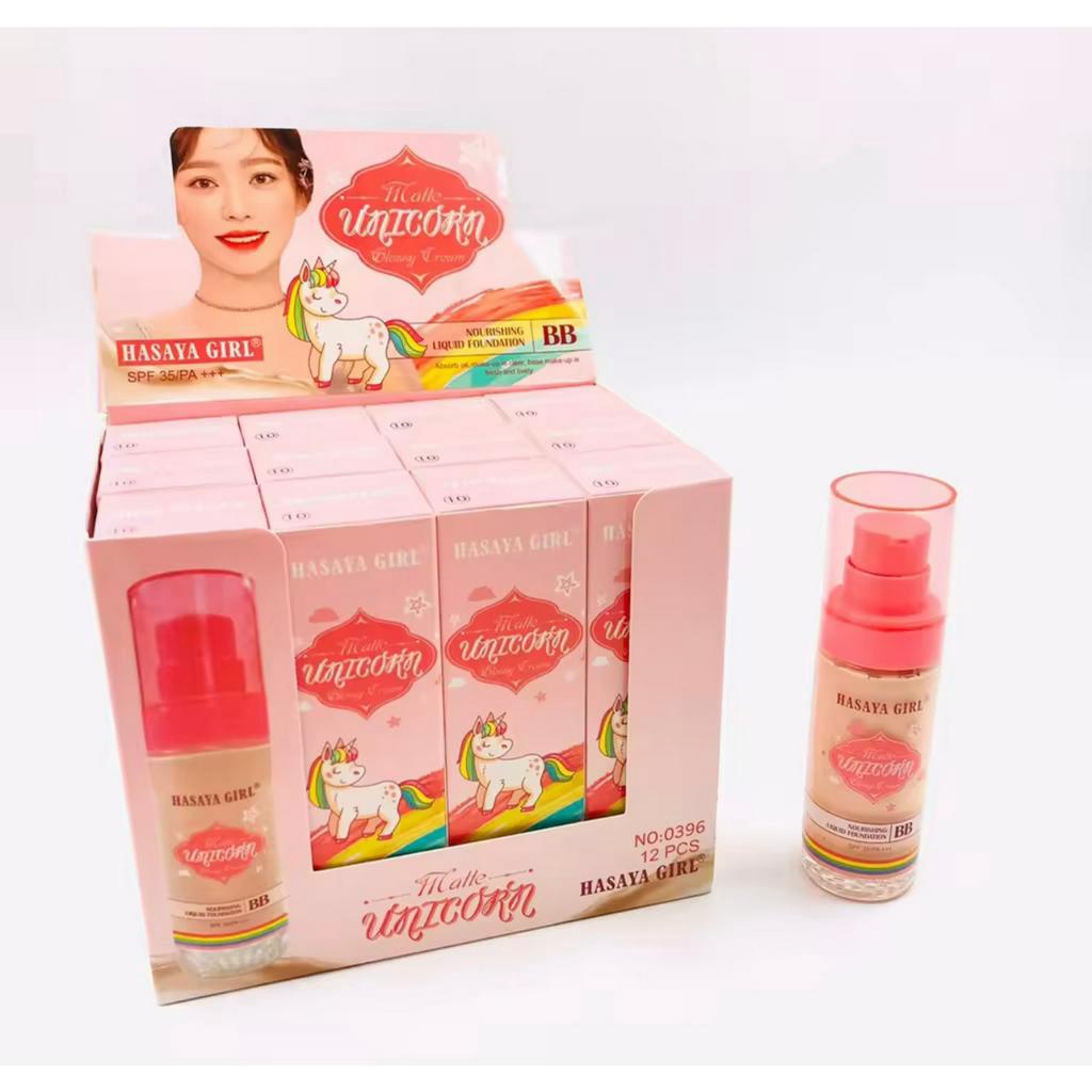 รองพื้น-แต่งหน้า-hasaya-girl-unicorn-bb-liquid-foundation-เนื้อแมตต์-ช่วยปกปิดผิว-ติดทนนาน-spf35-pa