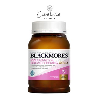 สินค้า Blackmores Pregnancy Gold สำหรับคุณแม่ตั้งครรภ์และให้นมบุตร ขนาด 180 แคปซูล