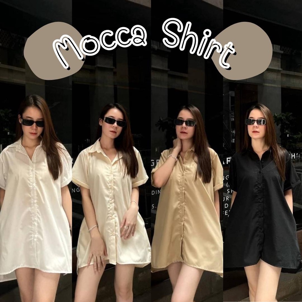 mocca-shirt-เชิ้ตตัวยาวกึ่งมินิเดรส-ผ้า-zara