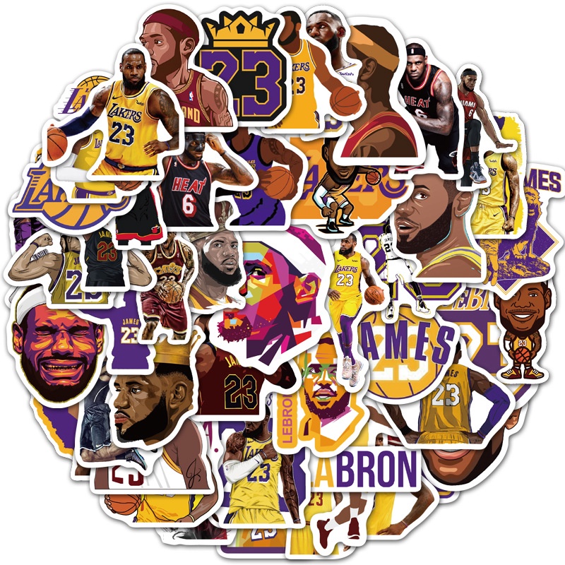 50-nba-บาสเก็ตบอล-superstar-lebron-james-สติกเกอร์กราฟฟิตี-กระเป๋าเดินทางส่วนบุคคล-กีตาร์-คอมพิวเตอร์-โน้ตบุ๊ก-สติกเกอร์กราฟฟิตี-กันน้ํา