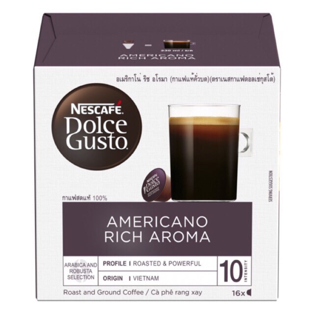 พร้อมส่ง-nescafe-dolce-gusto-americano-rich-aroma-แคปซูลกาแฟ-จำนวน-1-กล่อง-กล่องละ-16-แคปซูล