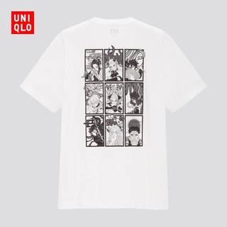 เสื้อยืดแขนสั้นพิมพ์ลายUniqlo Ut Manga เสื้อยืดพิมพ์ลาย ( Demon Slayer Series ) 437263#เสื้อยืดแฟชั่นแขนสั้น #เสื้อยืดแข