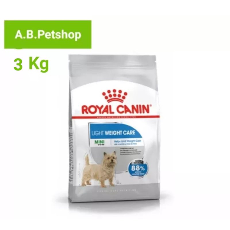 royal-canin-mini-light-weight-care-อาหารสุนัขโต-ขนาดเล็ก-ควบคุมน้ำหนัก-อายุ-10-เดือนขึ้นไป-ขนาด-3-กก