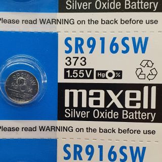 [ ถ่านSR916SW/1ก้อน ]  ถ่าน SR 916SW/373  (1.55V) Hg 0% งานเเท้