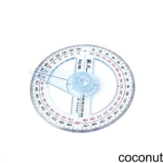 [Coco] Plastic 360 Degree Protractor Ruler Angle Finder Swing Arm School Office Angle Ruler