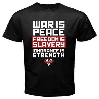 เสื้อยืดโอเวอร์ไซส์ใหม่สไตล์ขายร้อน Ingsoc สโลแกน George Orwell 1984 พี่ใหญ่ Socialism War Is Peace T-ShirtS-3XL