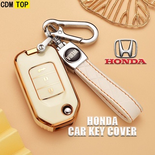 พร้อมส่ง เคสกุญแจรีโมทรถยนต์ แบบพับได้ สําหรับ Honda nine episodes half of the Lingpai CRV British XRV Fit Civic Coronation Platinum Rui