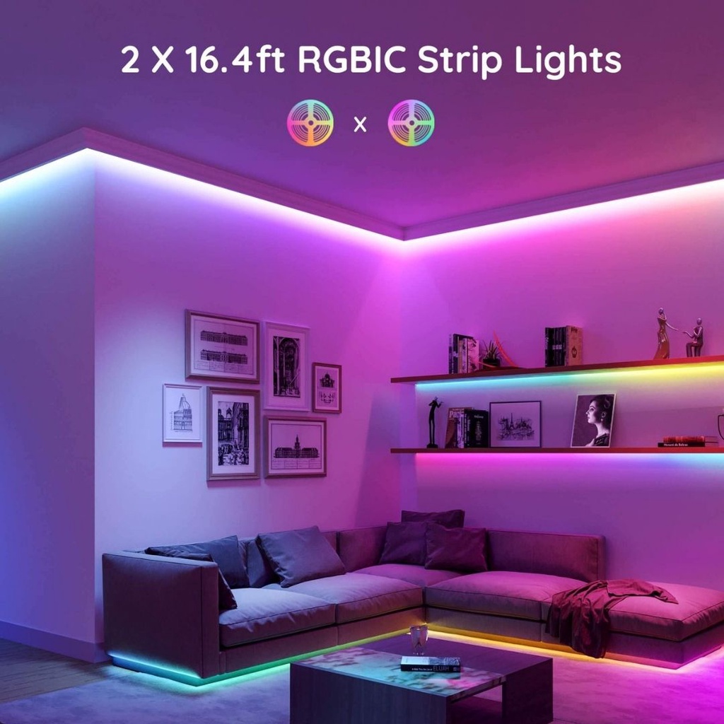 ภาพหน้าปกสินค้า(ประกัน 1ปี) Govee RGBIC LED Strip Lights with Remote Control - Bluetooth only (5m&10m) จากร้าน bankstudio78 บน Shopee