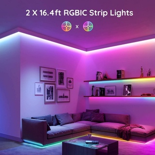 ภาพขนาดย่อของภาพหน้าปกสินค้า(ประกัน 1ปี) Govee RGBIC LED Strip Lights with Remote Control - Bluetooth only (5m&10m) จากร้าน bankstudio78 บน Shopee