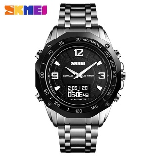 SKMEI Smart Watch Men Dual Display Watches Compass Alarm Calorie Calculation Men Quartz Wristwatches relogio masculino