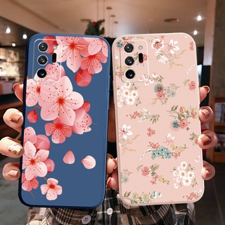 เคสโทรศัพท์มือถือ ทรงสี่เหลี่ยม ลายดอกไม้ หรูหรา สําหรับ Samsung Galaxy Note 20 Ultra A30 A20 A50S A10