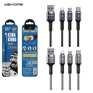 สินค้า สายชาร์จ wk wdc-128 kingkong jc 062 สายข้อมูลแบบถัก ชาร์จเร็ว 3A ของแท้100% สำหรับ  samsung type-c ip（รับประกัน 1 ปี)