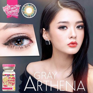 mini Arthena Gray (1)(2) สีเทา ทรีโทน ตาโต ลายสวย ตาหวาน 💖 Kitty Kawaii Contact Lens Bigeyes คอนแทคเลนส์ ค่าสายตา แฟชั่น