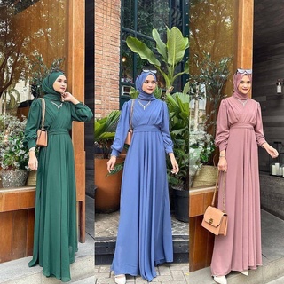 Gaudy Dress Mate CERUTY BABYDOLL FULL PURING Cant Gamis Women (ไม่รวม HIJAB) เสื้อคลุมมุสลิม ล่าสุด 2022 ชุดเดรสมุสลิม