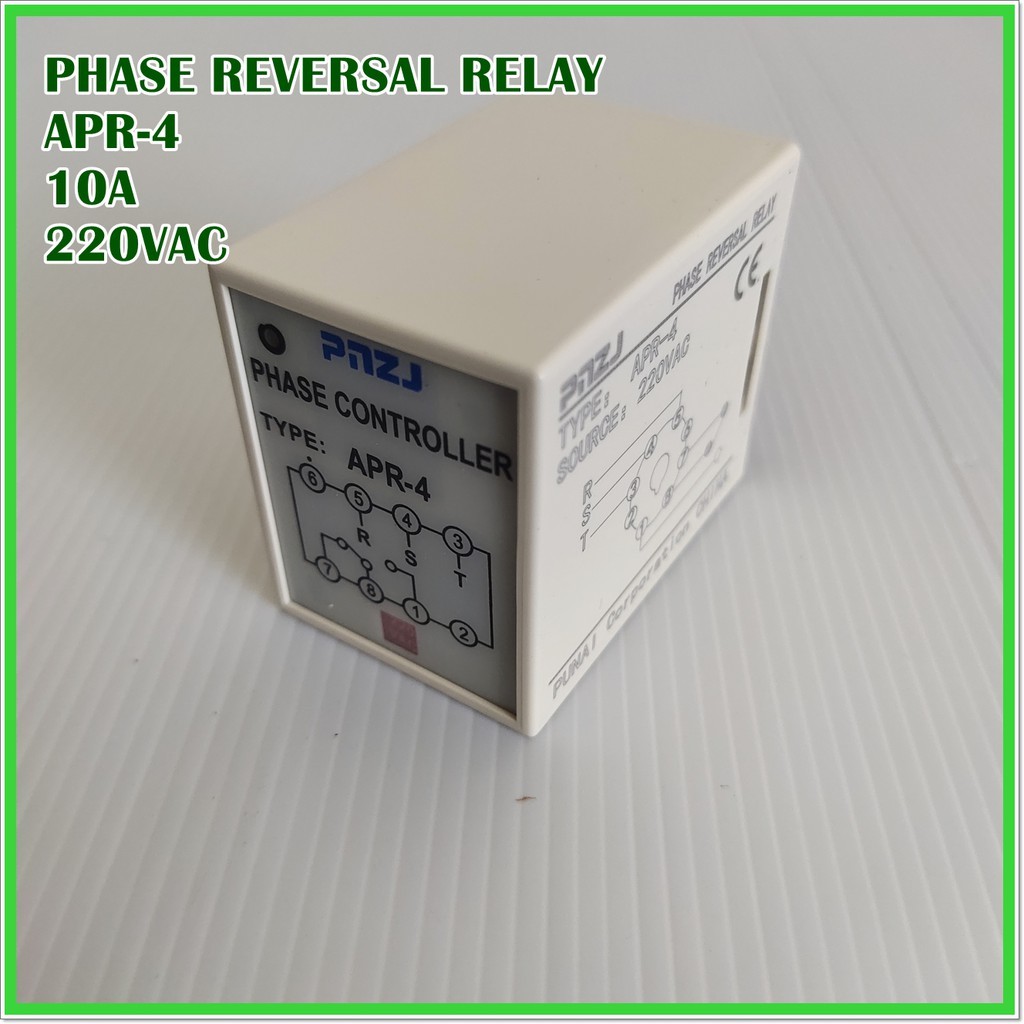 APR-4 PHASE CONTROLLER PHASE REVERSAL RELAYตัวควบคุมเฟส รีเลย์การกลับ ...