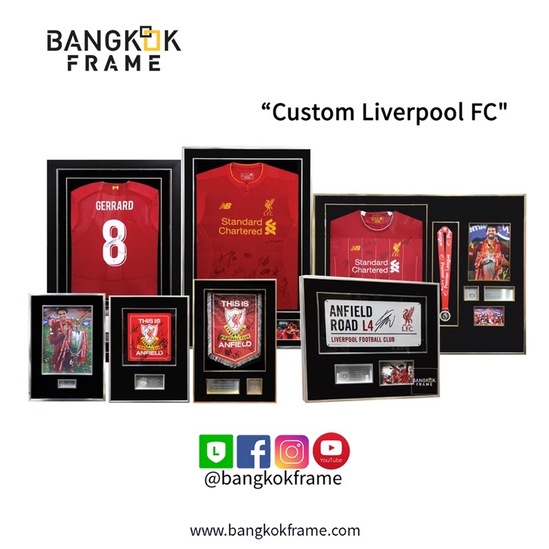 bangkokframe-กรอบรูปเสื้อบอล-กรอบเสื้อบอล-อลูมิเนียมสีทอง-ดับเบิ้ลเลเยอร์-พร้อมออกแบบฟรี-ป้ายข้อความโฟโต้-ไม่รวมเสื้อ