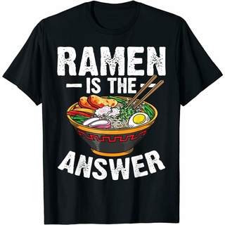 เสื้อยืดโอเวอร์ไซส์เสื้อยืดคอกลม พิมพ์ลาย Ranoodles Rais The Answer สไตล์วินเทจ ฮิปฮอป ของขวัญS-3XL