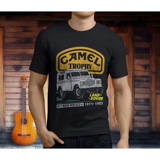 เสื้อยืดแขนสั้นลําลอง คอกลม ผ้าฝ้าย 100% พิมพ์ลาย Camel Trophy Land Roer 4Wd1 ทรงหลวม สไตล์เกาหลี แฟชั่นสําหรับผู้ชาย แล