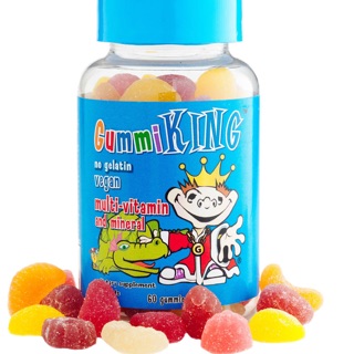 Gummi KING Vitamin A C D E B5 B12 folic iodine magnesium zincวิตามินแบบกัมมี่สำหรับเคี้ยว