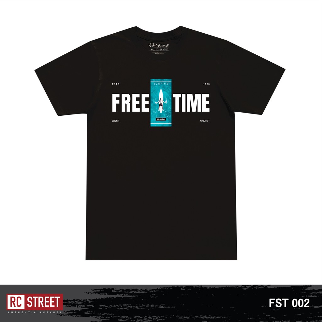 red-channel-เสื้อยืด-surfing-free-time-sft-100-cotton