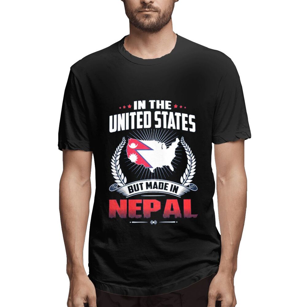 เสื้อท็อป-แบบนิ่ม-ลาย-made-in-nepal-the-united-states-butpersonalized-สําหรับผู้ชาย