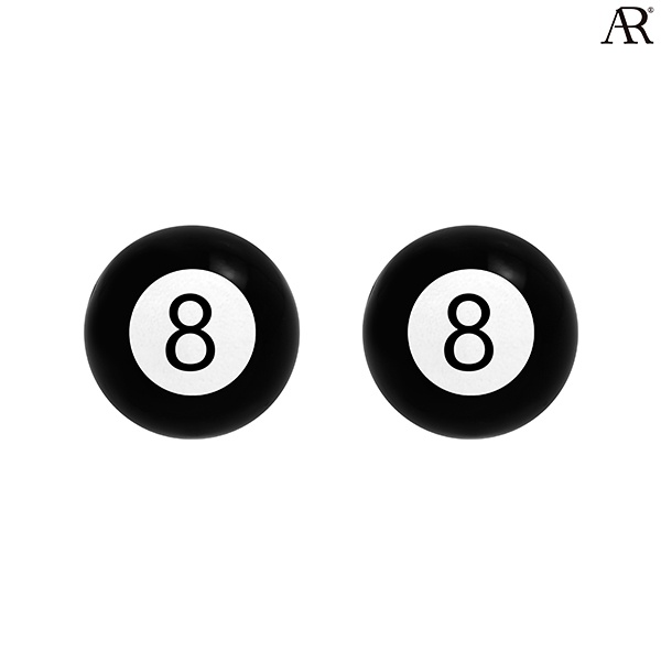angelino-rufolo-cufflink-คัฟลิงค์-ดีไซน์-snooker-ball-no-8-กระดุมข้อมือคัฟลิ้งโรเดียมคุณภาพเยี่ยม-สีดำ