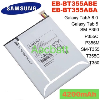 แบตเตอรี่ Samsung Galaxy Tab A 8.0 T350 T355 P355 P357 EB-BT355ABE 4200mAh