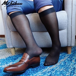สินค้า MR.BABUU ถุงเท้าธุรกิจ ถุงเท้าชาย ถุงเท้าติดแอร์ ถุงเท้ายาวใต้เข่า ถุงเท้าบาง ยืดดีใส่สบายไม่ร้อน 0095