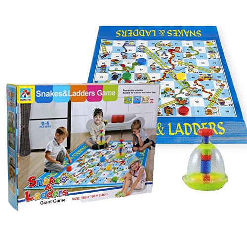 snakes-amp-ladders-game-เกมส์บันไดงูพร้อมอุปกรณ์ทอย