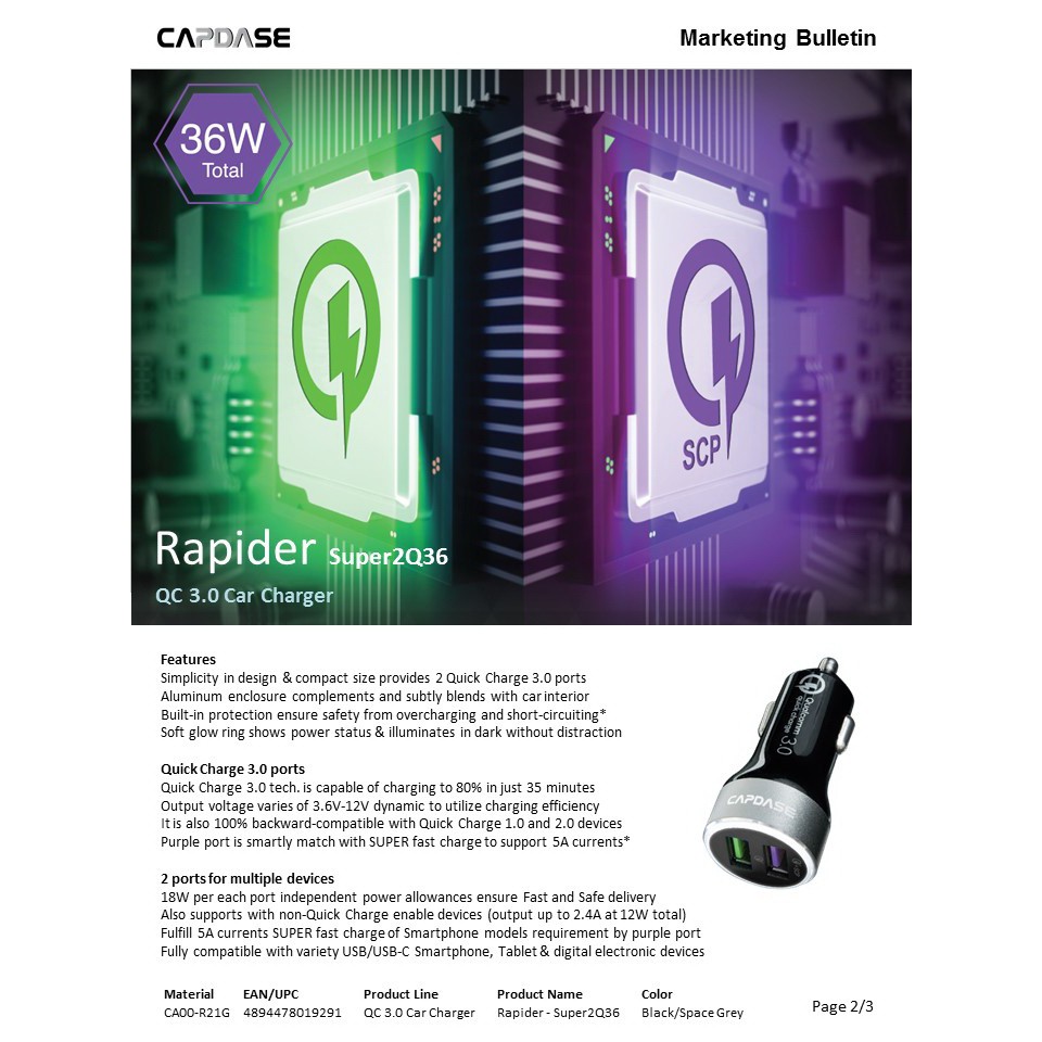 capdase-car-charger-2-usb-ชาร์จในรถ-2-ช่อง-2q36-36w-สินค้าพร้อมส่งและเคลมจากไทย-จำหน่ายราคาปลีกและส่ง