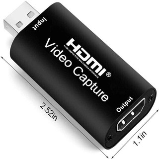 cherry MINI Video Capture Card USB 2.0 HDMI Video Capture บันทึกกล่อง FR PS4 กล้องวิดีโอ HD บันทึกกล้องที่ถ่ายทอดสด