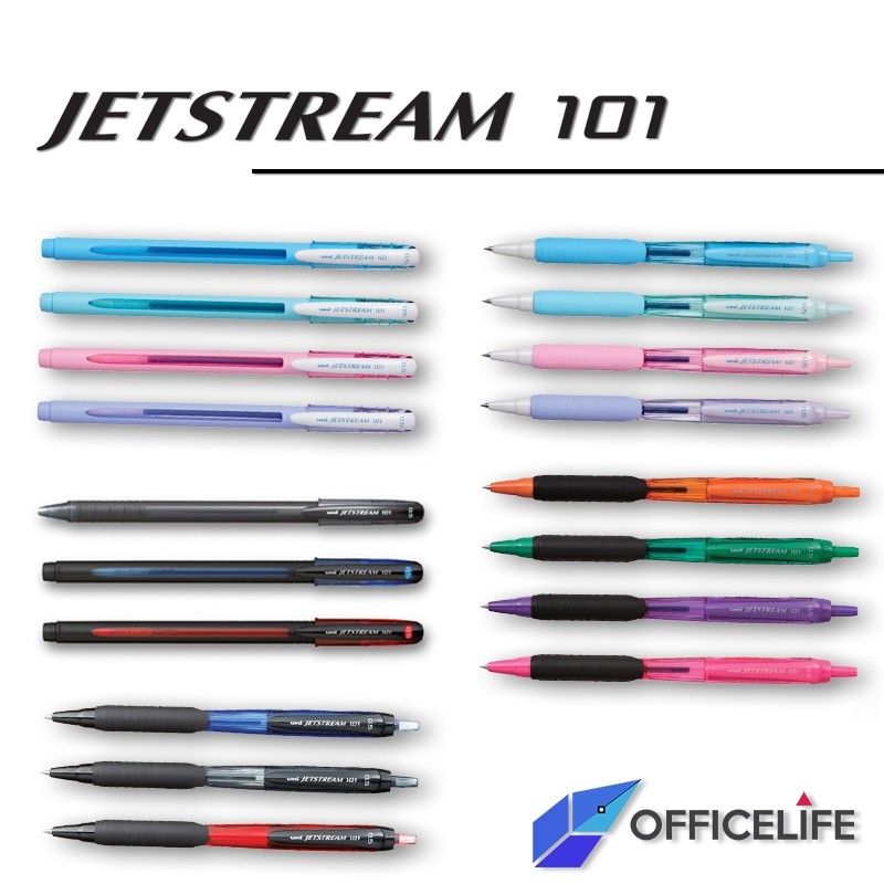 ภาพหน้าปกสินค้าปากกา Uni JetStream 101 SXN-101 ขนาด 0.5 มม ( 1 ด้าม ) จากร้าน officelife บน Shopee