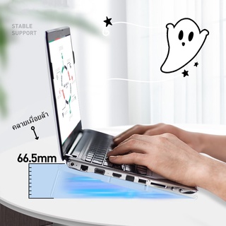 ⚡พัดลมโน๊ตบุ๊ค พัดลมรองโน๊ตบุ๊ค Cooling notebook แท่นวางโน้ตบุ้ค พัดลมระบายความร้อน Notebook for 12-17 Inches