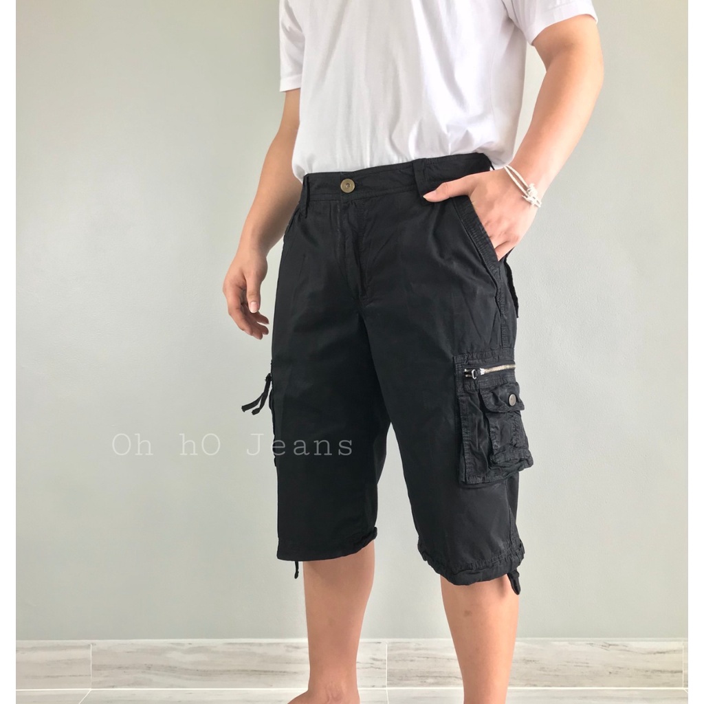 ภาพสินค้ากางเกงขาสั้นผ้าเกาหลี กางเกงขาสั้นผู้ชาย ขาสั้นสีชาย กางเกงลำลอง ผ้าเกาหลี งานแท้ cotton100% จากร้าน ohho_jeans บน Shopee ภาพที่ 2