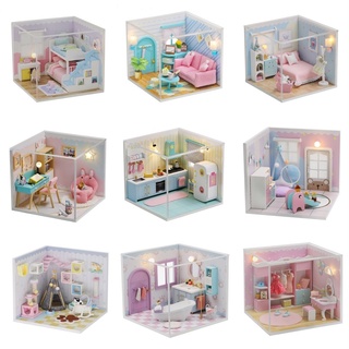 ภาพหน้าปกสินค้า[พร้อมส่ง] บ้านตุ๊กตา DIY Nine in one series มีฝาครอบกันฝุ่น ที่เกี่ยวข้อง