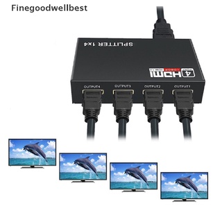 Fbth ตัวแปลงแยก HDMI 1.4 เข้า 1 ออก 4 1 ชิ้น
