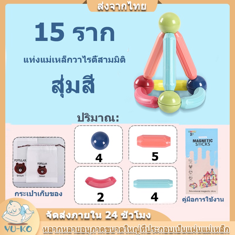 ตัวต่อแม่เหล็ก-ของเล่นเสริมพัฒนาการลูก