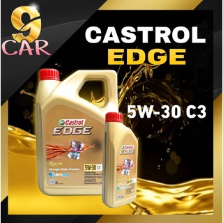 ของแท้ น้ำมันเครื่องเบนซิน คาสตรอล Castrol EDGE C3 SAE5W-30 สังเคราะห์แท้100% ( 1ลิตร /4ลิตร /4+1ลิตร )