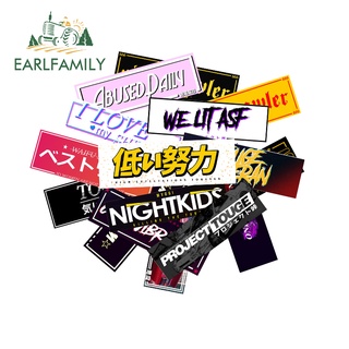 Earlfamily สติกเกอร์ไวนิล กันน้ํา ลาย Tokyo JDM Slap ขนาด 13 ซม. สไตล์ญี่ปุ่น สําหรับติดตกแต่งรถยนต์ รถจักรยานยนต์ รถตู้ RV