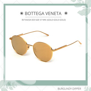 แว่นกันแดด BOTTEGA VENETA : BV1042SA 003 SIZE 57 MM. (GOLD-GOLD-GOLD)
