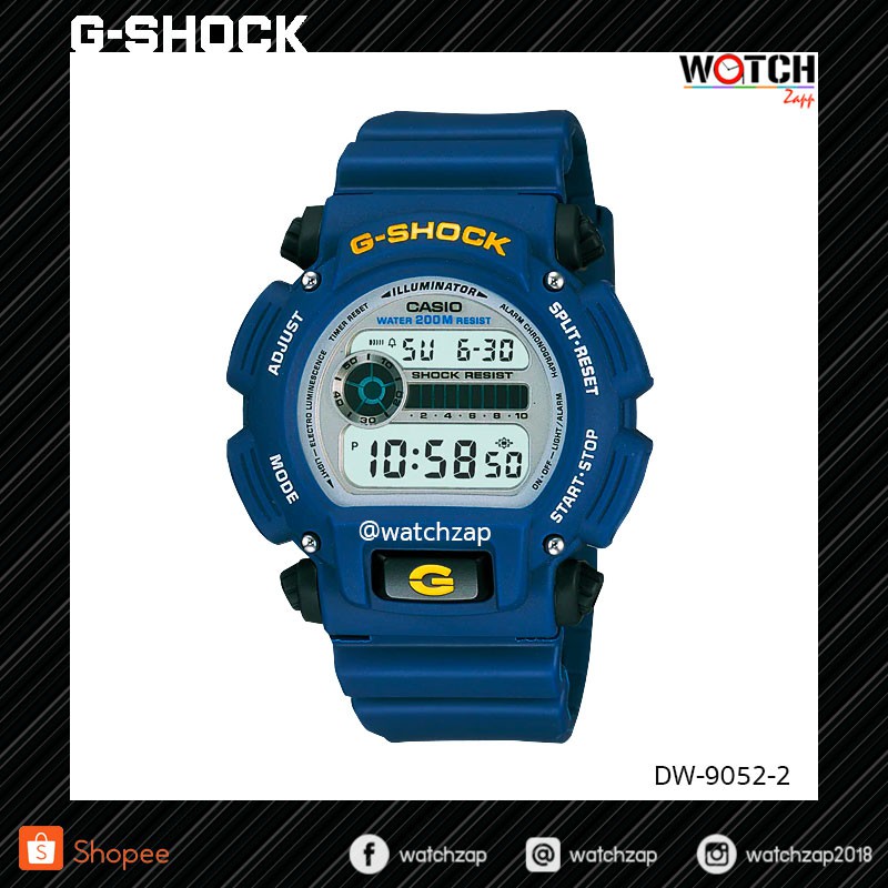 นาฬิกาข้อมือ Casio G-Shock G-2900F-1V Resin Strap Watch Black