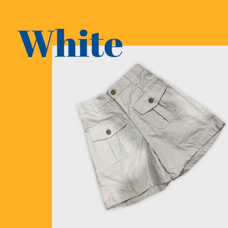 กางเกงวินเทจมีกระดุมหน้า-กางเกงทรงลุง-กางเกงขาสั้น-กางเกงลำลอง-กางเกงกระเป๋าหน้า
