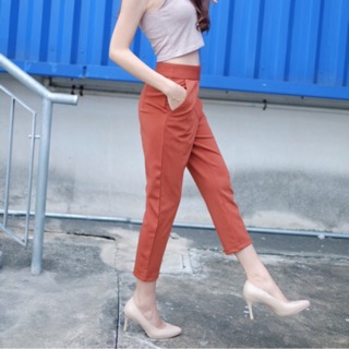 ภาพขนาดย่อของภาพหน้าปกสินค้าS-XXXL CLARIS PANTS กางเกงโรเชฟ เกรดA ซิปข้าง 7ส่วน จากร้าน mymii_ บน Shopee ภาพที่ 2