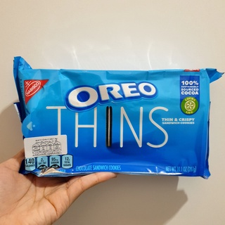 พร้อมส่ง !! โอริโอ้ แผ่นบางกรอบ 287 กรัม Oreo Thins 🇺🇸 Nabisco Oreo Thins 10.1 oz