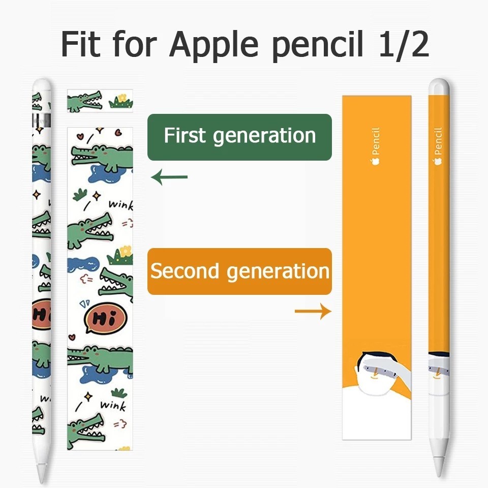 sticker-รุ่น-b-w-พร้อมส่ง-สติกเกอร์กันรอยปากกาไอแพด-ฟิล์มกันรอยปากกาไอแพด-skin-case-sticker-apple-pencil-gen-1-2-เท่