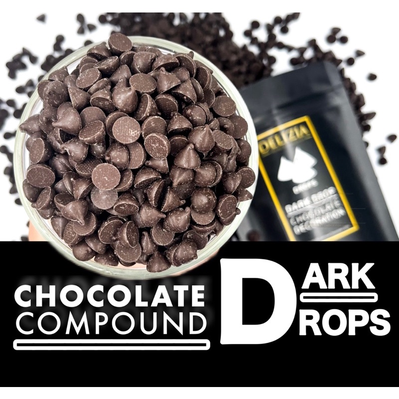 ‼️Delizia Drops ‼️ Dark Chocolate Compound Drops ดาร์กช็อกโกแลตคอมพาวด์ ...