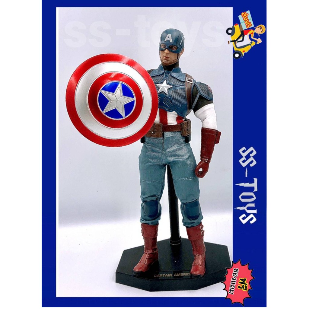 SS Toys โมเดล Hero กัปตันอเมริกา Scale1/6 งานละเอียด เกรดA ขยับได้หลาย ...