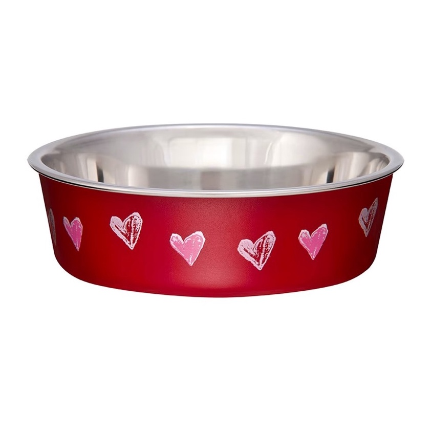 Loving Pets Expressions ชามอาหารสแตนเลส ชามให้น้ำ สำหรับสุนัข แมว