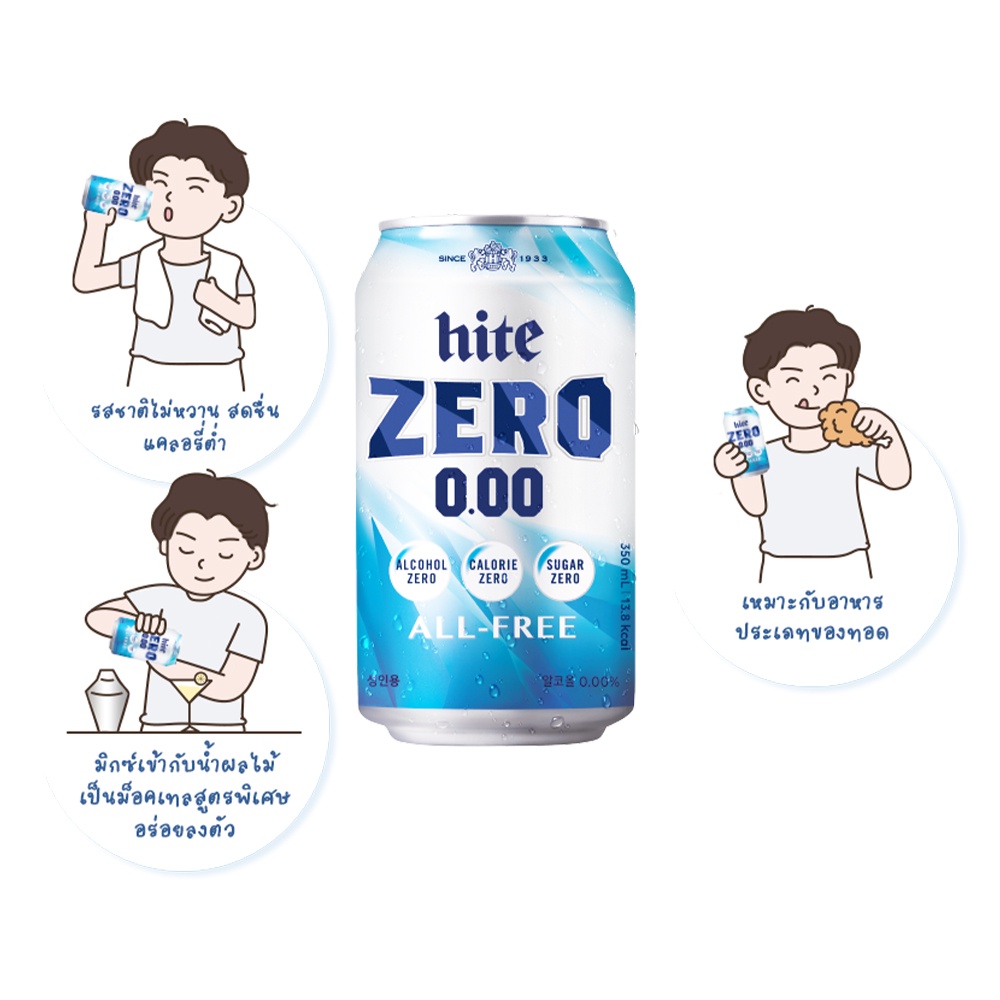 ภาพสินค้าhite ZERO All Free ไฮท์ซีโร่ เครื่องดื่มสปาร์คกลิ้งมอลต์ x 1 can จากร้าน tbdonline บน Shopee ภาพที่ 1